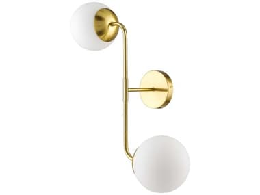 Livabliss by Surya Tempest 2-Light Metallic Brass Wall Sconce LIVTPT001