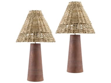 Livabliss by Surya Trout Dark Brown Table Lamp (Set of 2) LIVTRT001SET