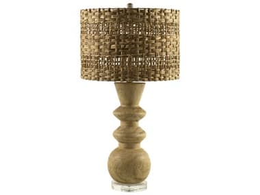 Livabliss by Surya Vedruna Ivory Brown Buffet Lamp LIVVDR003