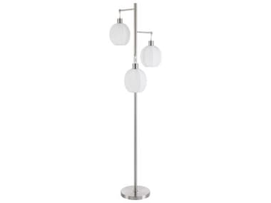 Livabliss by Surya Vamo Metallic Nickel Floor Lamp LIVVMO004