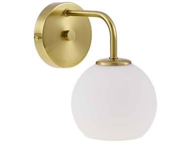 Livabliss by Surya Weiss 1-Light Metallic Brass Wall Sconce LIVWEI001