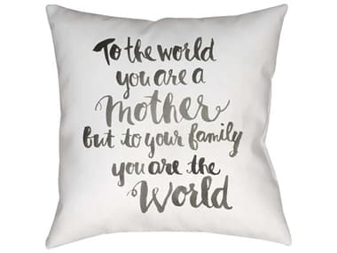 Livabliss by Surya You're The World Pillow LIVWMOM017