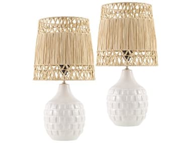 Livabliss by Surya Wisterian Cream White Table Lamp (Set of 2) LIVWST001SET