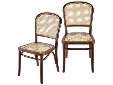 Livabliss by Surya Yumen Teak Wood Brown Side Dining Chair LIVYME001SET