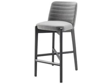 Livabliss by Surya Rayne Light Gray Upholstered Beech Wood Bar Stool LIVYNE003