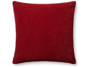 Loloi Rugs Red 22'' x 22'' Pillow Cover LLP027PLL0097RE00PIL3