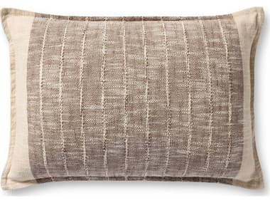 Loloi Rugs Brown Ivory 26" x 16" Pillow LLP098PLL0183BRIVPI15