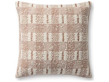 Loloi Rugs Ivory Rust 18" x 18" Pillow LLP098PLL0185IVRUPIL1