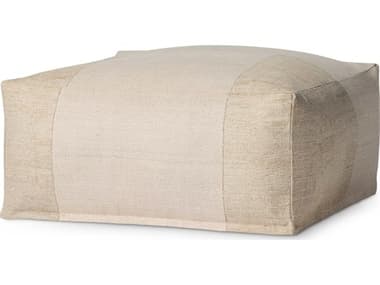 Loloi Rugs Ivory Beige Upholstered Ottoman LLP143LPF0041IV00PF36