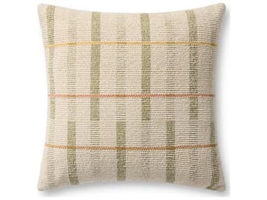 Loloi Rugs Ivory Green 20" x 20" Pillow LLP143PLL0175IVGRPIL2