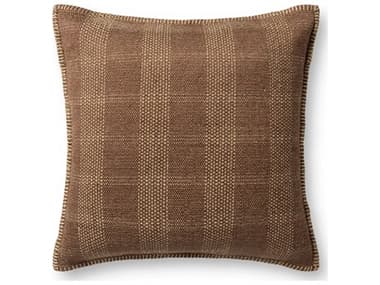 Loloi Rugs Brown Tan 20" x 20" Pillow LLPLL0132BRTNPIL2