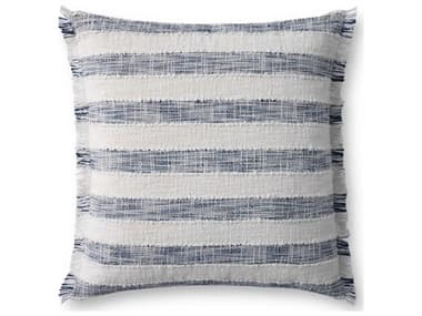 Loloi Rugs Blue Ivory 22" x 22" Pillow LLPLL0134BBIVPIL3