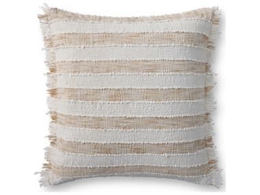 Loloi Rugs Beige Ivory 22" x 22" Pillow LLPLL0134BEIVPIL3