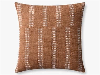 Loloi Rugs Rust Ivory 22" x 22" Pillow LLPLL0135RUIVPIL3