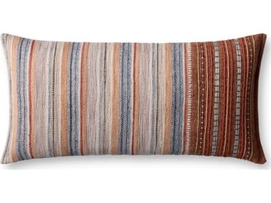 Loloi Rugs Rust Multicolored 27" x 12" Pillow LLPLL0138RUMLPI13