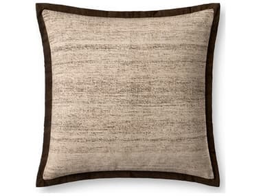 Loloi Rugs Brown Ivory 22" x 22" Pillow LLPLL0143BRIVPIL3