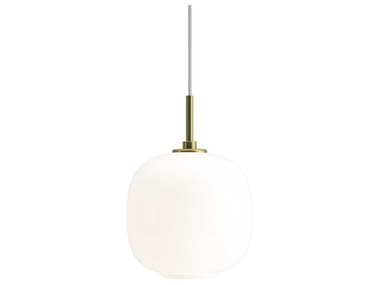 Louis Poulsen VL 6" 1-Light Brass Glossy Opal White Round Mini Pendant LOU5741925326