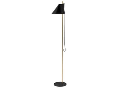 Louis Poulsen Yuh 55" Tall Brass Black Floor Lamp LOU5744162678