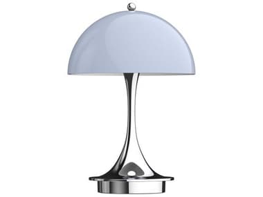 Louis Poulsen Panthella Opal Acrylic Silver Table Lamp LOUPANTHELLA160