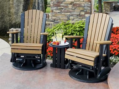 LuxCraft Recycled Plastic Lounge Set LUX2SAPGLNGSET3