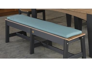 LuxCraft Recycled Plastic 72'' Cafe Bench Cushion LUX72CBC