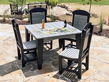 LuxCraft Recycled Plastic Dining Set LUXIDT44SDININGSET3