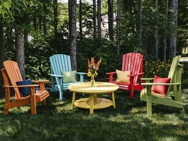 LuxCraft Recycled Plastic Royal Adirondack Chair Lounge Set LUXLOUNGESET16