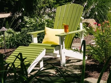 LuxCraft Recycled Plastic Deluxe Adirondack Chair Lounge Set LUXLOUNGESET6