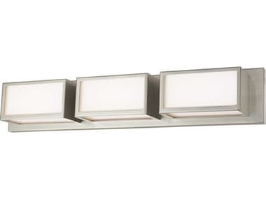Livex Lighting Sutter 23" Wide 3-Light Brushed Nickel Glass LED Vanity Light LV1013391