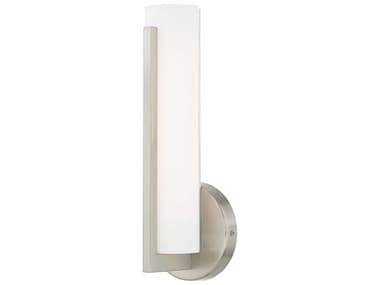 Livex Lighting Visby 12" Tall Brushed Nickel LED Wall Sconce LV1035191