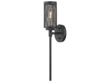 Livex Lighting Industro 21" Tall 1-Light Black Brushed Nickel Wall Sconce LV1412104