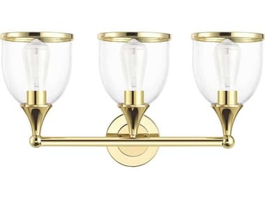 Livex Lighting Ashridge 3-Light Polished Brass Vanity Light LV1413302