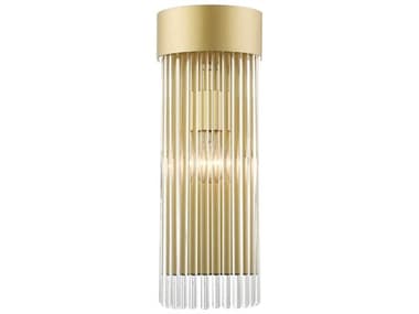 Livex Lighting Norwich 16" Tall 1-Light Soft Gold Crystal Wall Sconce LV1571133