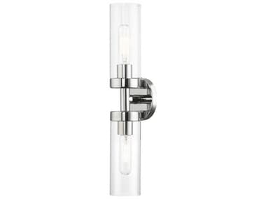 Livex Lighting Ludlow 4" Wide 2-Light Polished Chrome Glass Vanity Light LV1617205