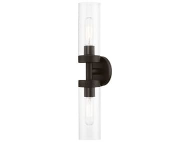 Livex Lighting Ludlow 4" Wide 2-Light Bronze Glass Vanity Light LV1617207
