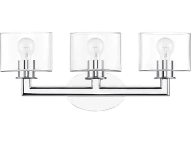 Livex Lighting Bernardino 23" Wide 3-Light Polished Chrome Vanity Light LV1791305