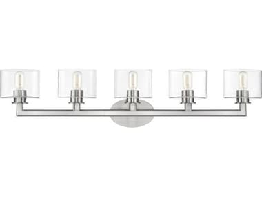 Livex Lighting Bernardino 44" Wide 5-Light Brushed Nickel Vanity Light LV1791591