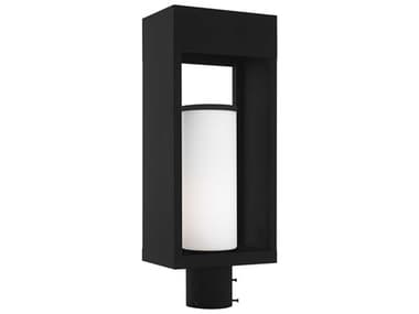 Livex Lighting Bleecker Black 1-light Outdoor Post Light LV2098504
