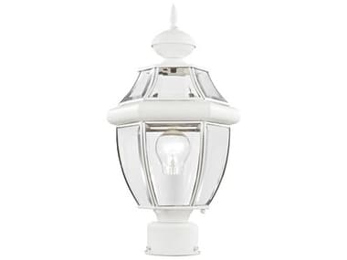 Livex Lighting Monterey White 1-light 9'' Wide Outdoor Post Light LV215303