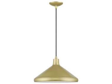 Livex Lighting Geneva 15" 1-Light Soft Gold Polished Brass Pendant LV4117933
