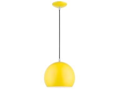 Livex Lighting Piedmont 1-Light Yellow Globe Mini Pendant LV4118182