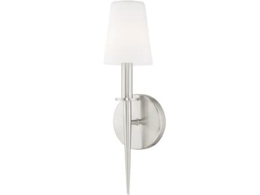 Livex Lighting Witten 14" Tall 1-Light Brushed Nickel Glass Wall Sconce LV4169291