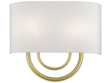 Livex Lighting Stratton 11" Tall 2-Light Soft Gold Wall Sconce LV4289233