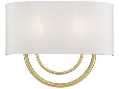 Livex Lighting Stratton 11" Tall 2-Light Soft Gold Wall Sconce LV4289333