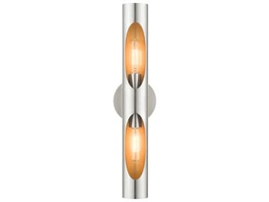 Livex Lighting Novato 5" Tall 2-Light Brushed Nickel Wall Sconce LV4589291