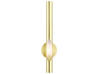 Livex Lighting Acra 22" Tall 1-Light Satin Brass Gold Wall Sconce LV4591112
