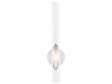 Livex Lighting Acra 22" Tall 1-Light Shiny White Wall Sconce LV4591169