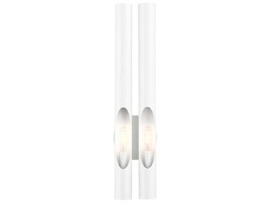 Livex Lighting Acra 22" Tall 2-Light Shiny White Wall Sconce LV4591269