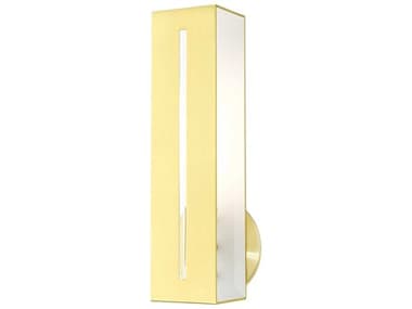 Livex Lighting Soma 14" Tall 1-Light Satin Brass Wall Sconce LV4595312