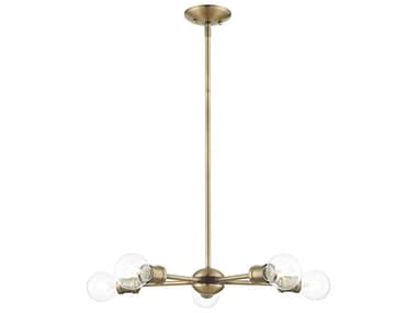 Livex Lighting Lansdale 19" Wide 5-Light Antique Brass Bronze Chandelier LV4613501